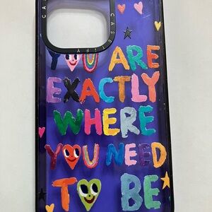Colorful Phone Case with Inspirational Quote iPhone 14! casetify